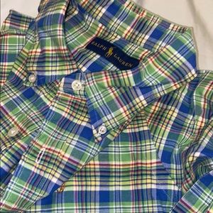 A button down polo shirt